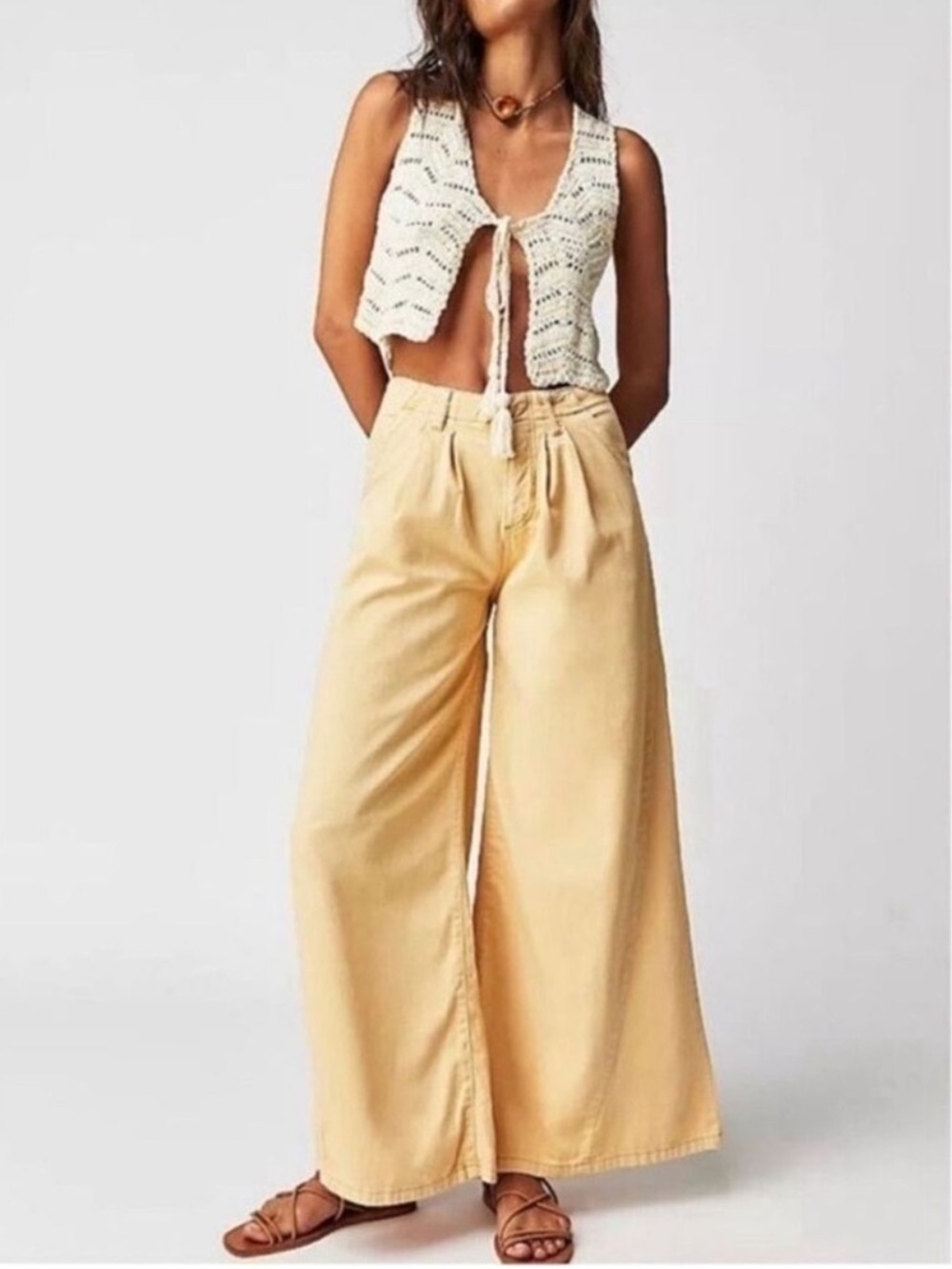 Free People Light As Spring Trouser Pants